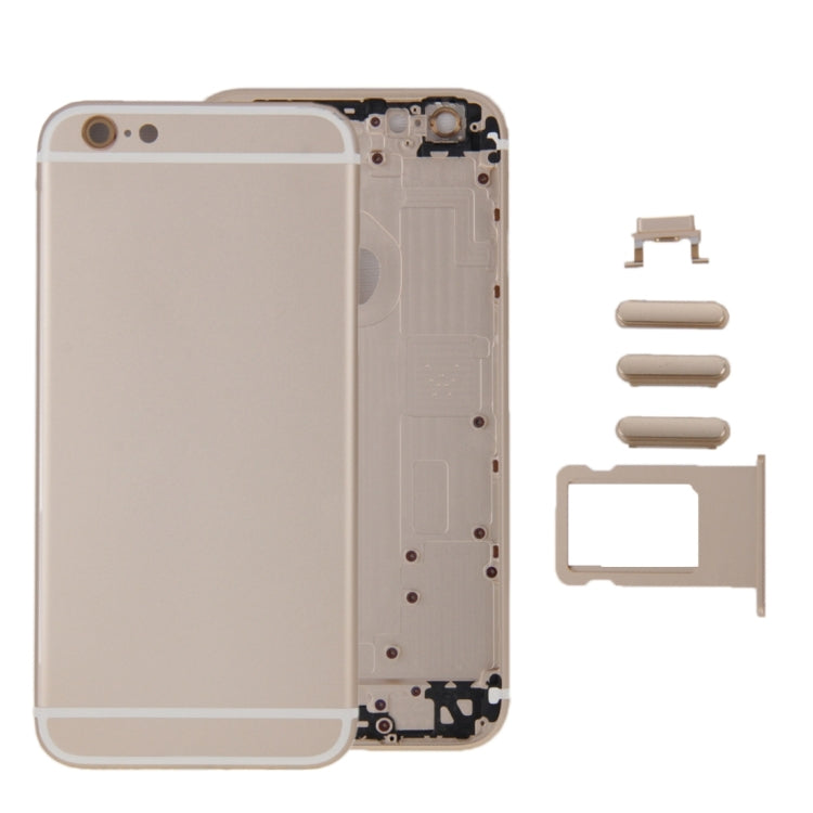6 in 1 for iPhone 6 (Back Cover + Card Tray + Volume Control Key + Power Button + Mute Switch Vibrator Key + Sign) Full Assembly Housing Cover          ...