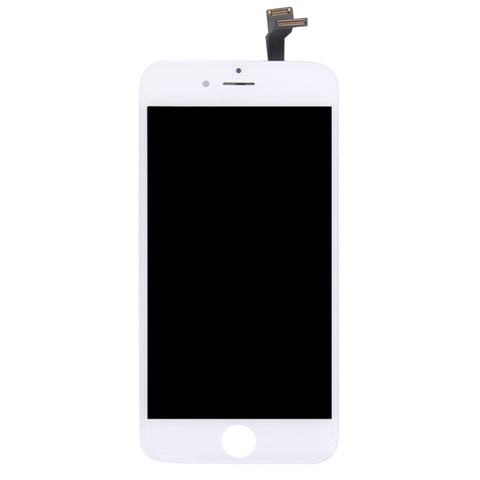 Écran LCD et numérique assemblé complet avec corniche pour iPhone 6, 3 en 1 pour i6 blanc, pour iPhone 6 (TFT)