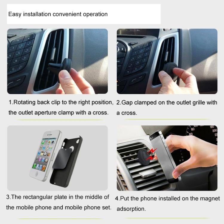 Per iPhone, Galaxy, Sony, Lenovo, HTC, Huawei e altri smartphone, Air Vent Mount Clip