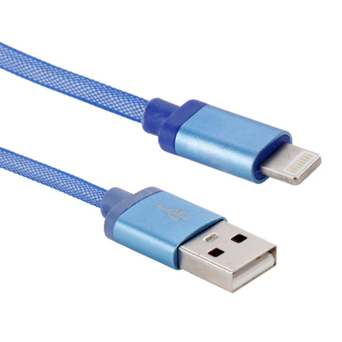 Cavo dati/caricatore Net Style Metal Head da 8 pin a USB, lunghezza cavo: 25 cm