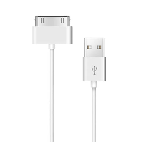 Cavo di ricarica e sincronizzazione dati da 30 pin maschio a USB maschio per iPad / 2 / 3, iPhone 4 e 4s, iPod Nano, iPod Touch, lunghezza: 1 m