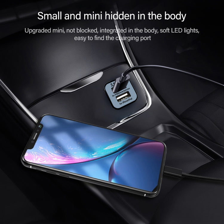 Dual USB Car Charger 2.1A & 1A for Fast Charging