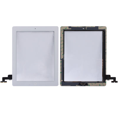 Touch Panel (Controller Button + Home Key Button PCB Membrane Flex Cable + Touch Panel Installation Adhesive) for iPad 2 / A1395 / A1396 / A1397        ...