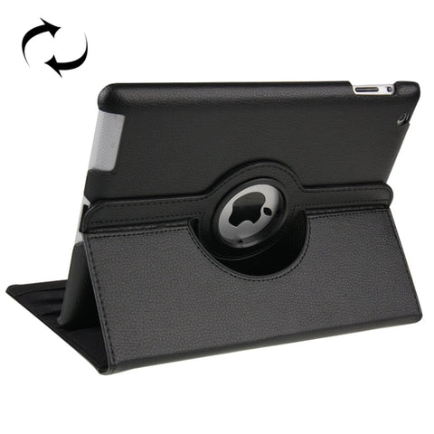 Custodia in pelle ruotabile a 360 gradi con funzione di sospensione/sveglia e supporto per il nuovo iPad (iPad 3), blu zaffiro, For New iPad (iPad 3)
