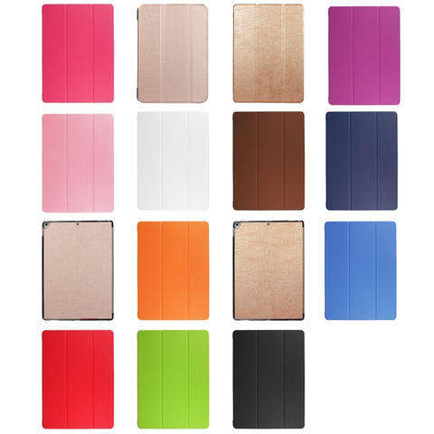 Custodia in pelle Smart con chiusura orizzontale Custer Texture con supporto a 3 pieghe e funzione Sleep/Wake-up per iPad Pro 12,9 pollici 2017/2015, iPad Pro 12.9 inch, For iPad Pro 12.9 inch