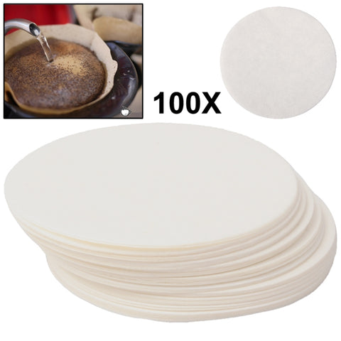 Carta da filtro per caffè rotonda da 100 pezzi, diametro 60 mm, Coffee Filter Paper, Diameter 60mm