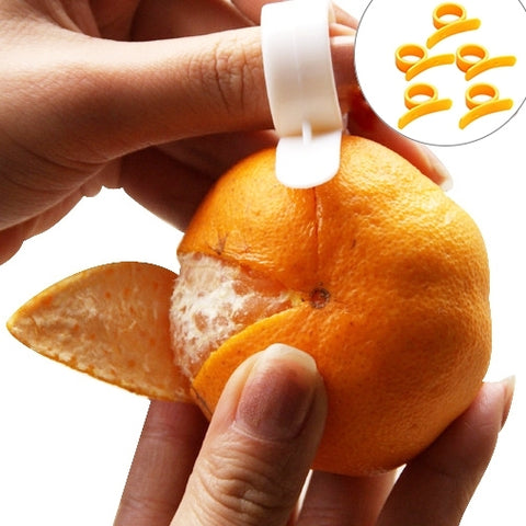 100 pièces type anello limone arancia mandarino avril pelapatate affettatrice taglierina frutta rimozione pelle coltello aiutante, consegna colore casuale, 100 PCS Ring Type