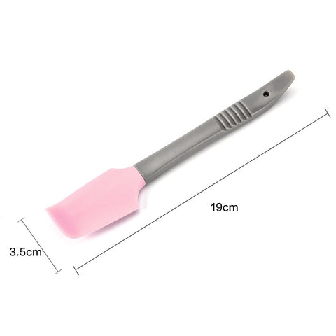 4 pièces de raschietto en silicone pour spalmare il burro, strumento per cuocere torte più liscia, Grattoir en silicone (Rose), Grattoir en silicone (Bleu)