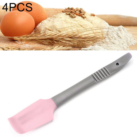4 pièces de raschietto en silicone pour spalmare il burro, strumento per cuocere torte più liscia, Grattoir en silicone (Rose), Grattoir en silicone (Bleu)