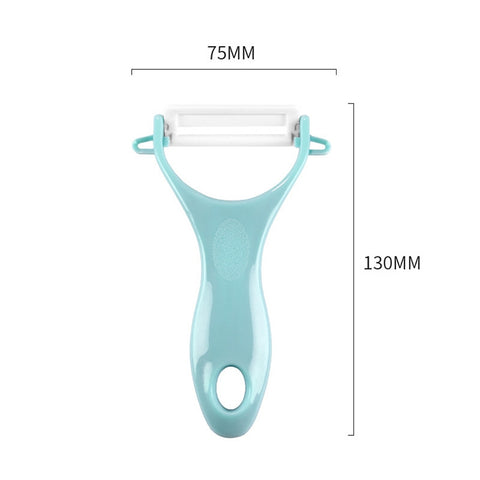 Pelapatate en céramique en forme de T avec manche en ABS résistant, couleur décontractée, couteau à éplucher en forme de T