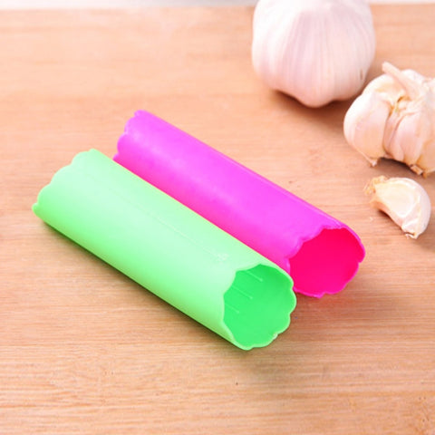 5 ustensiles de cuisine pour pelare l'aglio, riutilizzabili, magici, a forma di tubo in resina morbida (consegna colore casuale), livraison de couleurs aléatoires