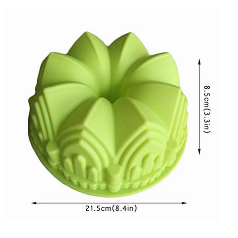 Stampo par dessert per torta en silice stile corona, Crown Style