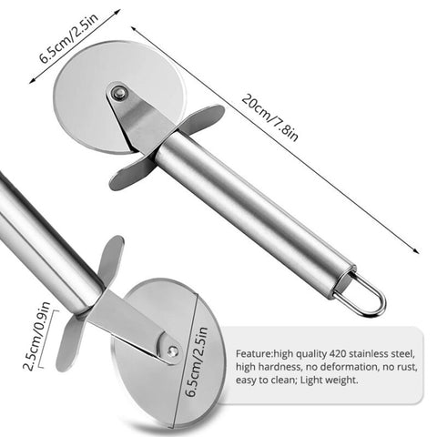 Coltello tagliapizza tondo in acciaio inox, Sigle Wheel