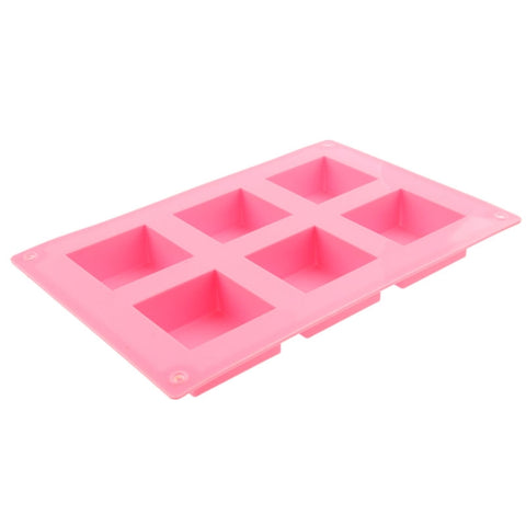 Tampon pour tarte en matériau silicone en forme de carré à 6 fori de haute qualité, forme carrée