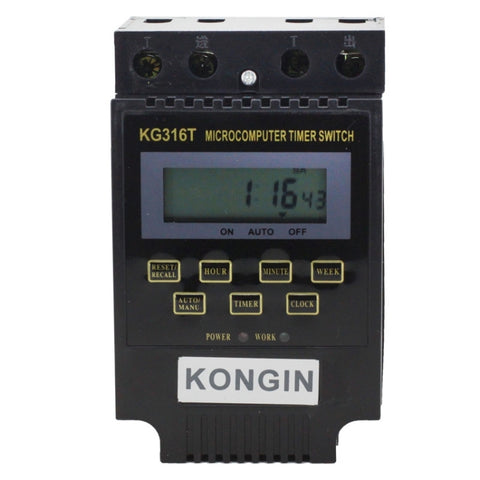 Interrupteur de contrôle minuterie micro-ordinateur affichage numérique LCD KG316T 12V, 12V