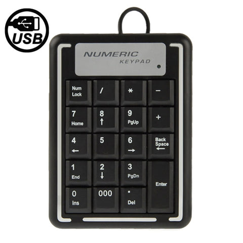 Tastiera numerica per computer portatile USB non sincrona con 19 tasti, 19 Keys