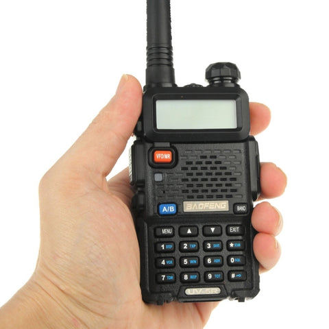 BAOFENG UV-5R Ricetrasmettitore professionnel double bande FM Trasmettitore talkie-walkie radio bidirectionnelle