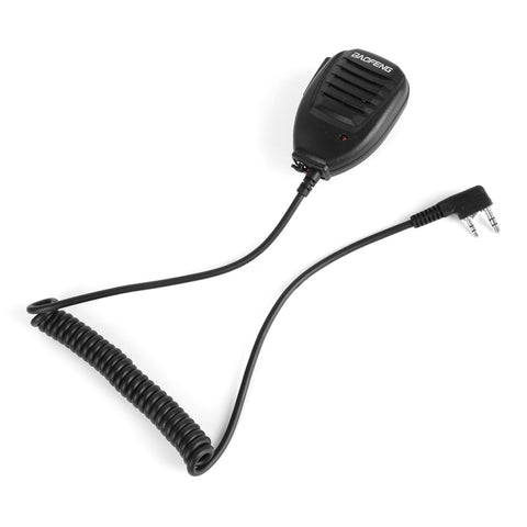 Baofeng Micro avec haut-parleur et clip pour talkie-walkie, oreillette de 3,5 mm + 2,5 mm + colonne pour micro