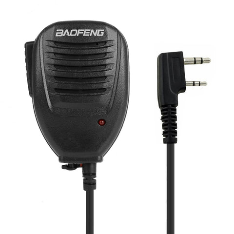 Baofeng Micro avec haut-parleur et clip pour talkie-walkie, oreillette de 3,5 mm + 2,5 mm + colonne pour micro