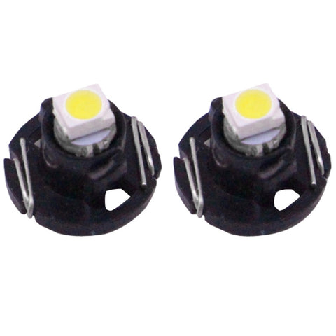 2 PZ T4.2 Luce bianca 0,1 W 5LM 1 LED SMD 3528 Lampe LED pour instruments de cuisson pour véhicules, DC 12V, 0.1W T4.2