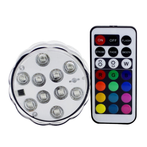 10 LED con telecomando