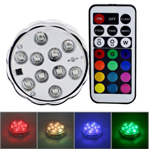 10 LED con telecomando