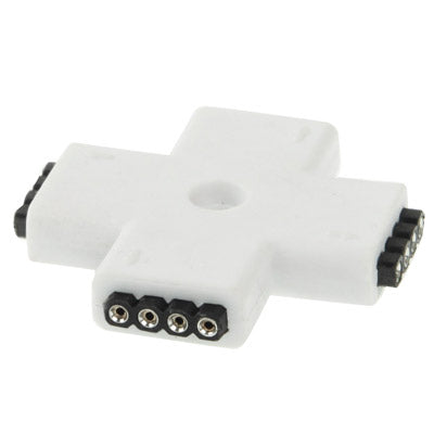 Connettore Femmina 4 Pin 4 Vie + Shape per Striscia Flessibile LED RGB