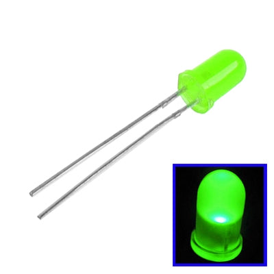 Lampada LED rotonda a luce verde da 1000 pezzi da 3 mm