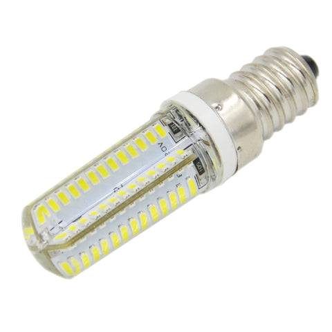 Lampadina a mais in silicone E14 5W 400LM 104 LED SMD 3014, CA 220V (luce bianca calda), 5W