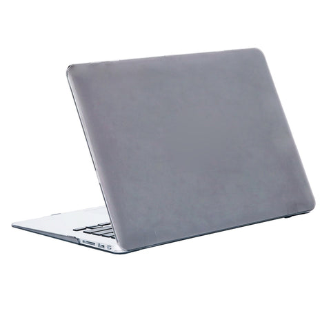 Pour MacBook Air 13,3 pouces A1466 2012-2017 / A1369 2010-2012 Housse de protection rigide en cristal pour ordinateur portable, Gris, Rose