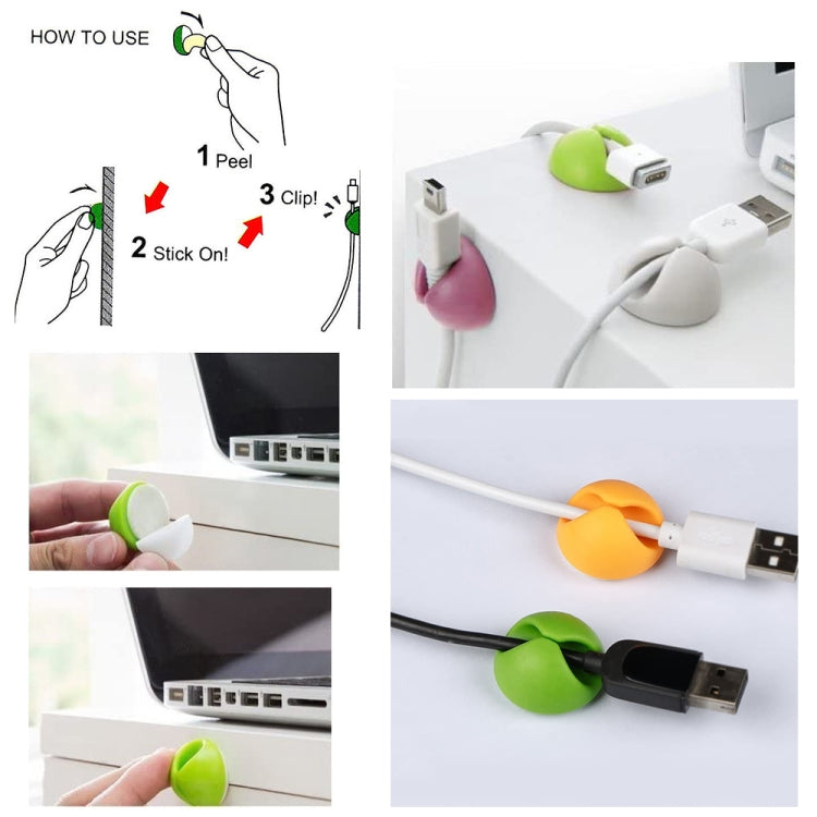 Multipurpose Cable Clips - 6 Pack Cable Organizer Solution