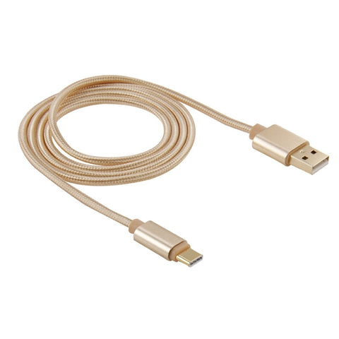 Cavo di ricarica per sincronizzazione dati da USB-C / Type-C 3.1 a USB 2.0 con testa in metallo intrecciato da 1 m