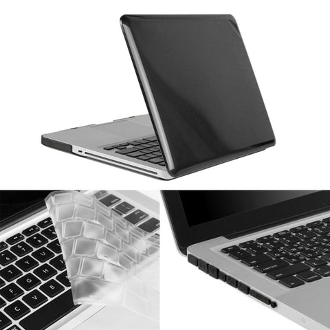 ENKAY pour Macbook Pro 15,4 pouces (version USA) / A1286 Hat-Prince 3 en 1 Étui de protection en plastique rigide avec soufflet de cristal avec protection pour le goût et robinet anti-pollution pour le port