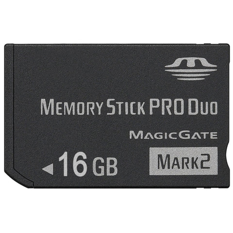 Memory Stick Pro Duo à haute vitesse MARK2 de 16 Go (capacité réelle à 100%), 16 Go