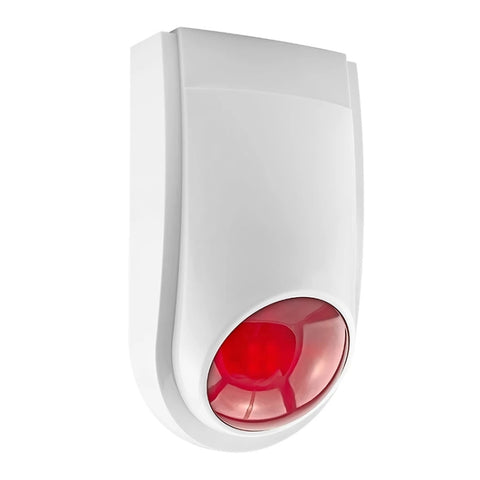 Sirena da esterno con torcia rossa, può essere utilizzata come batteria di riserva da 1,2 A 12 V, PA-100, PA-100 Red