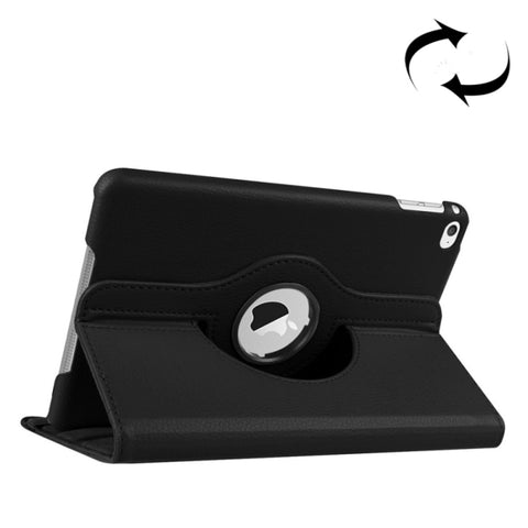 Custodia in pelle intelligente con rotazione a 360 gradi Litchi Texture con supporto per iPad mini 4 / mini 5