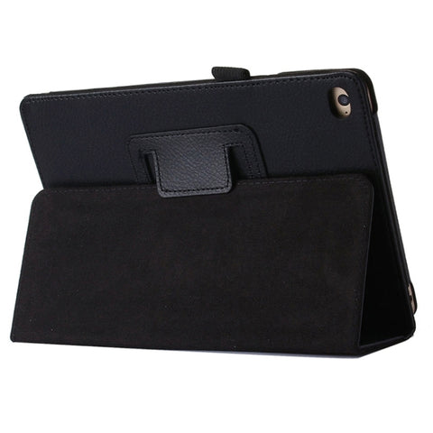 Custodia protettiva in pelle PU con trama orizzontale Litchi con supporto per iPad mini 4, For iPad mini 4