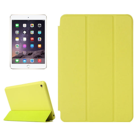Custodia in pelle tinta unita con ribaltamento orizzontale con supporto e funzione di sospensione/sveglia per iPad mini 4