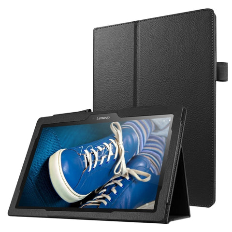 Custodia in Pelle Tinta Unita con Texture Litchi per Lenovo TAB 2 A10-30 X30F e TAB 2 A10-70F, Supporto Integrato, 10,1 Pollici