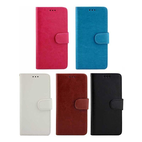 Custodia in pelle con copertina orizzontale Crazy Horse Texture con supporto, slot per carte, portafoglio e cornice per foto per Sony Xperia M5 / E5603 / E5606 / E5653 / E5633 / E5643 / E5663