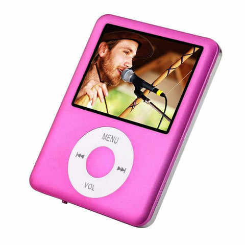 Lettore MP4 con schermo TFT da 1,8 pollici con slot per scheda TF, registratore di supporto, radio FM, e-book e calendario