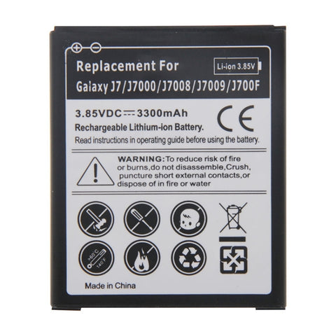 Batteria ricaricabile 3300 mAh per Galaxy J7, J7000, J7008, J7009,