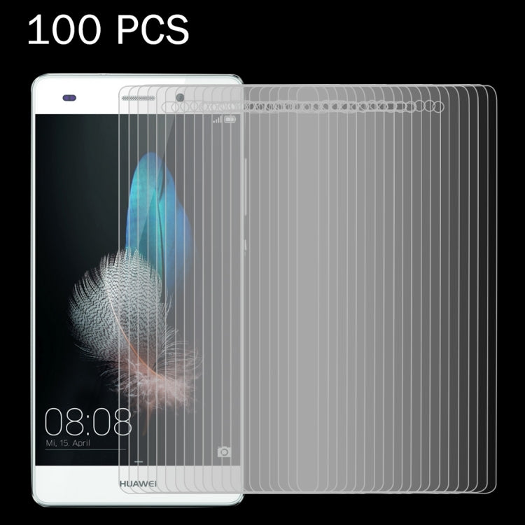 100 PCS for Huawei P8 Lite / P8 mini 0.26mm 9H Surface Hardness 2.5D Explosion-proof Tempered Glass Screen Film, 100pcs