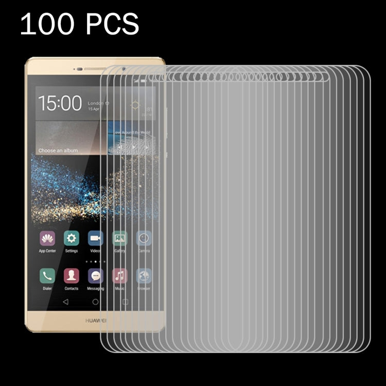 100 PCS for Huawei P8 0.26mm 9H Surface Hardness 2.5D Explosion-proof Tempered Glass Screen Film, 100pcs