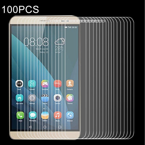 100 PZ per Huawei MediaPad X2 0,4 mm 9H+ Durezza superficiale 2,5D Pellicola in vetro temperato antideflagrante, For MediaPad X2