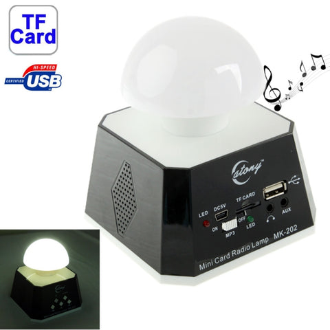 CT-0019 Haut-parlant avec lumière LED multiple avec radio FM, prise en charge de la fiche TF