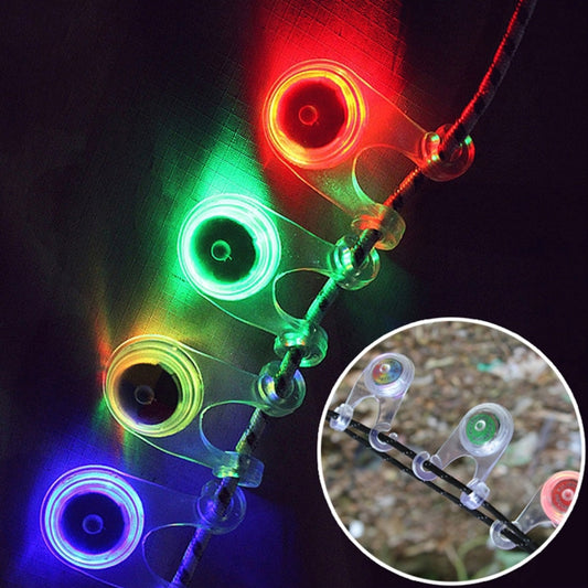 Tenda da campeggio esterna da 10 pezzi Luce LED portatile a 3 modalità resistente all'acqua, lampada a sospensione, consegna colore casuale