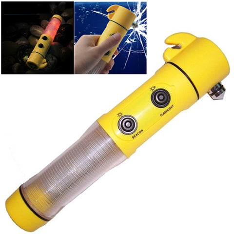 Torcia multifonction 4 en 1, alarme, marteau d'urgence, LED, flash pour utilisation automatique, 4 en 1