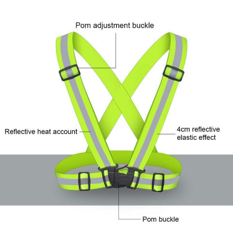 Gilet de sécurité Riflettente flexible pour la course nocturne
