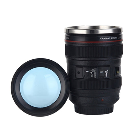 Tasse avec accessoire pour appareil photo de 400 ml Tasse avec filtre Caniam EF 24-105 mm F4 pour café, latte et eau comme cadeau, 400ML, Tasse d'objectif d'appareil photo